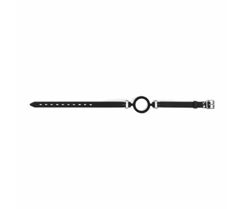 Bedroom Fantasies Silicone O-Gag Black - Adjustable Comfort Strap