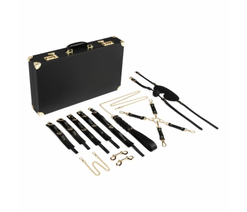 Bedroom Fantasies Bondage Set 13-Piece PU Leather Lockable Kit