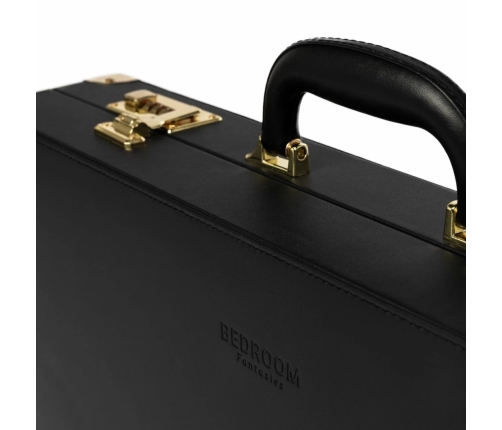 Bedroom Fantasies Bondage Set 13-Piece PU Leather Lockable Kit
