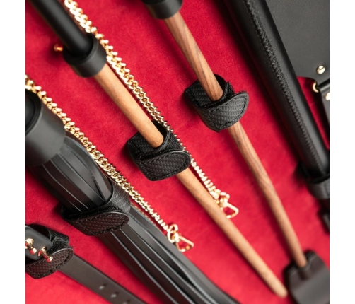 Bedroom Fantasies Locker Collection 17-Piece Cow Leather Bondage Set