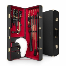 Bedroom Fantasies Locker Collection 17-Piece Cow Leather Bondage Set