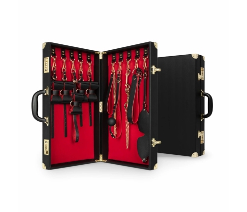 Bedroom Fantasies Locker Collection 11-Piece PU Leather Bondage Set
