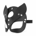 Bedroom Fantasies Kinky Kitty Leather Mask Black Adjustable Fit