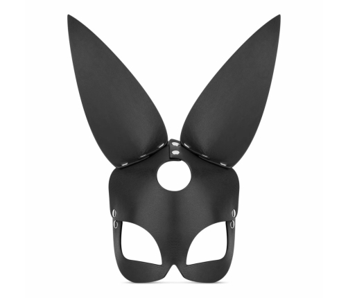 Bedroom Fantasies Bold Bunny Mask Black Adjustable Leather Accessory