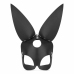 Bedroom Fantasies Bold Bunny Mask Black Adjustable Leather Accessory