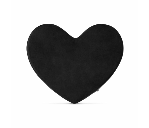 Bedroom Fantasies Heart-Shaped Positioning Pillow Black Soft Support