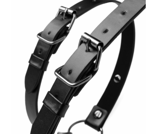 Bedroom Fantasies Adjustable Thigh Harness Black Secure Buckle System