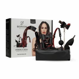 Bedroom Fantasies Crimson & Ebony 8-Piece Premium Restraint Set