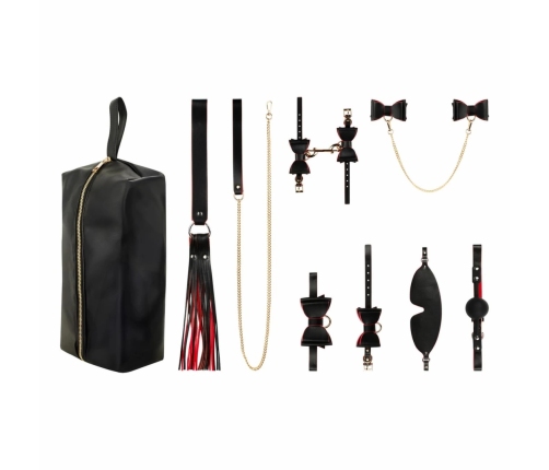 Bedroom Fantasies Crimson & Ebony 8-Piece Premium Restraint Set