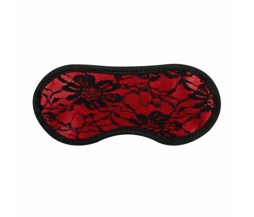 Bedroom Fantasies 8-Piece Lace & Leather Look Bondage Set Red