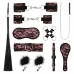 Bedroom Fantasies Bound by Lace 8-Piece Restraint Set Pink