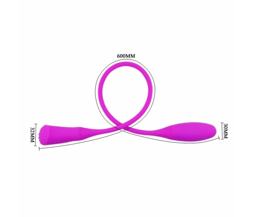 Pretty Love Snaky Vibe II Flexible Dual-Ended Vibrating System Purple