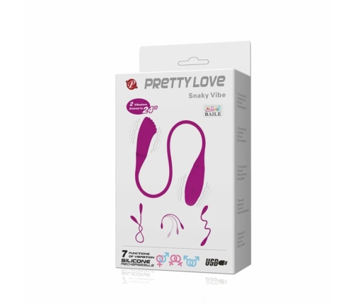 Pretty Love Snaky Vibe II Flexible Dual-Ended Vibrating System Purple