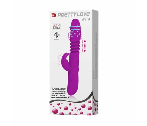 Pretty Love Ward Rotating & Thrusting Multi-Function Silicone Device