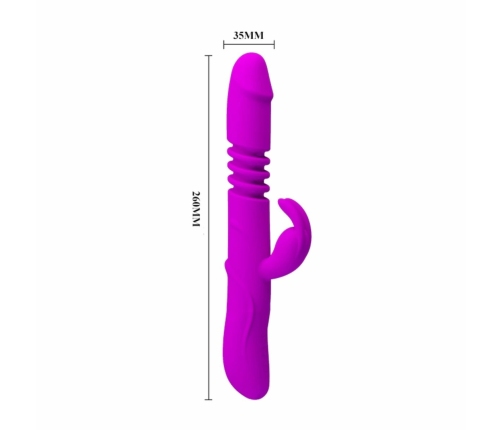 Pretty Love Ward Rotating & Thrusting Multi-Function Silicone Device