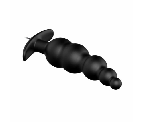 Pretty Love Vibrating Silicone Plug with Remote Control, Small, Black