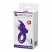Pretty Love Vibrating Silicone Ring Bunny Design 10 Modes Black