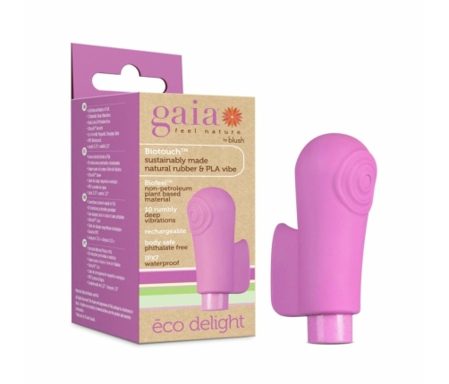 Blush Gaia Eco Delight Intimate Machine, Purple, Rechargeable, 10 Modes