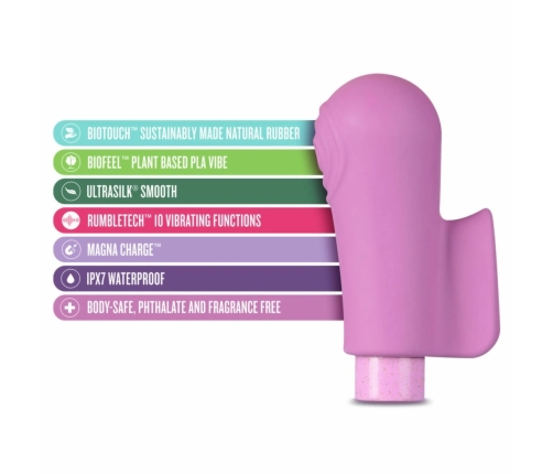Blush Gaia Eco Delight Intimate Machine, Purple, Rechargeable, 10 Modes