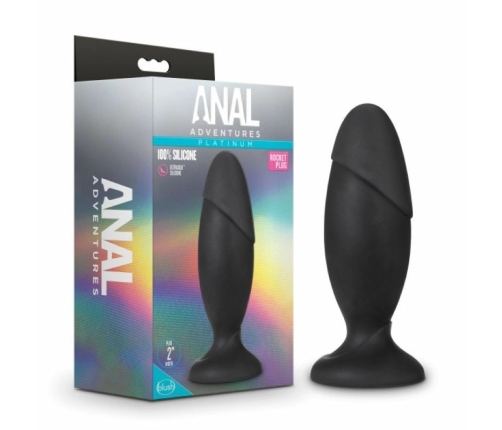 Blush Novelties Anal Adventures Platinum Silicone Rocket Plug Medium