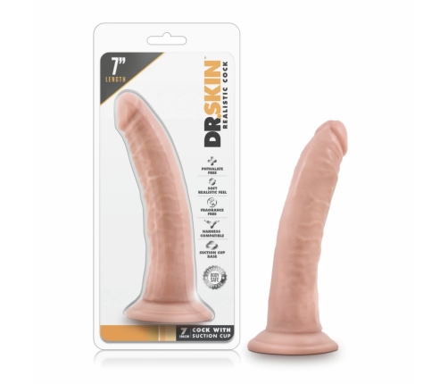 Dr. Skin Vanilla 7'' Anatomical Model with Suction Base PVC