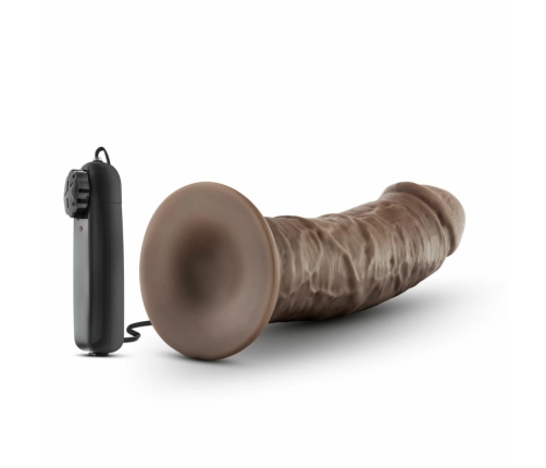 Dr. Skin Dr. Joe 8 Inch Vibrating Intimate Model with Suction Cup Chocolate