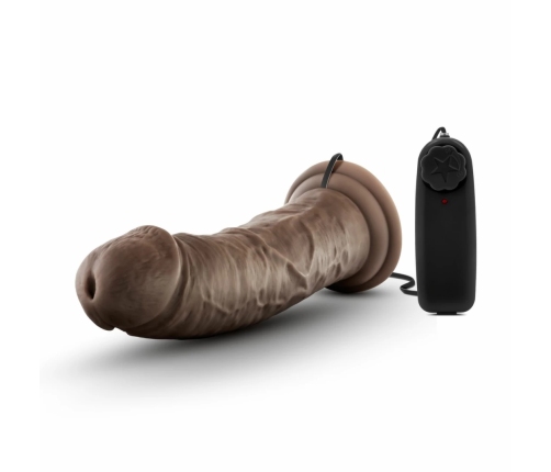 Dr. Skin Dr. Joe 8 Inch Vibrating Intimate Model with Suction Cup Chocolate