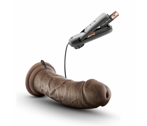 Dr. Skin Dr. Joe 8 Inch Vibrating Intimate Model with Suction Cup Chocolate
