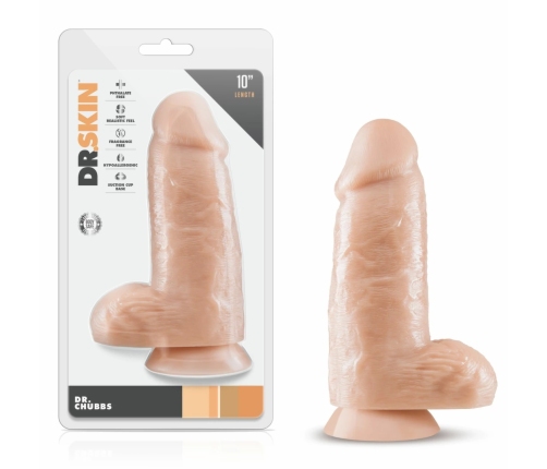 Blush Dr. Skin Dr. Chubbs Vanilla Intimate Model with Suction Cup 25 cm