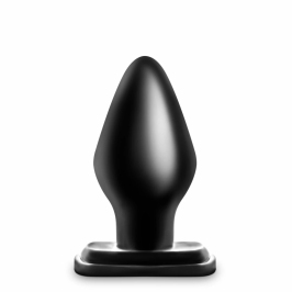 Blush Novelties Anal Adventures XXL Plug Black - Large Size Silicone Plug