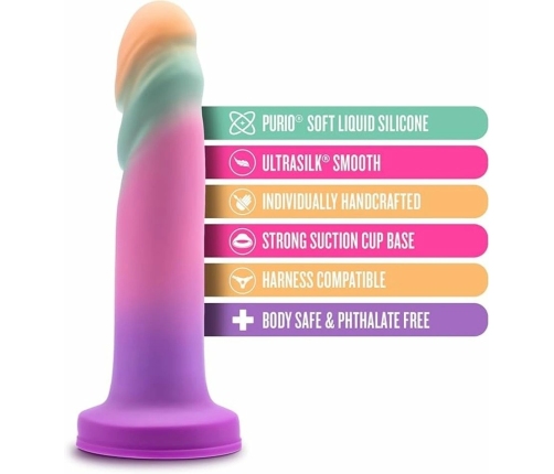 Blush Avant Sunrise Gaze Model, 19 cm, Liquid Silicone, Suction Cup, Multicolor