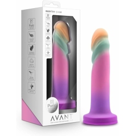 Blush Avant Sunrise Gaze Model, 19 cm, Liquid Silicone, Suction Cup, Multicolor