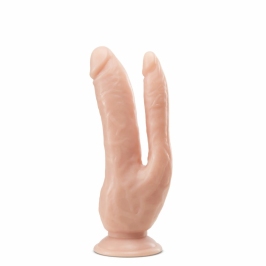 Dr. Skin Double Model 8.5'' Vanilla - Dual Intimate System, PVC