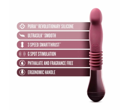 Blush Temptasia Trixie Thrusting Silicone Device Wine Red 25.5-28.5cm