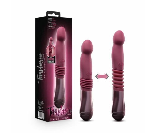Blush Temptasia Trixie Thrusting Silicone Device Wine Red 25.5-28.5cm