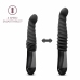 Blush Temptasia Lazarus Black Thrusting Device, Puria™ Silicone, 25.5-28.5cm