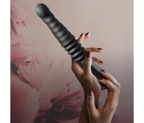 Blush Temptasia Lazarus Black Thrusting Device, Puria™ Silicone, 25.5-28.5cm