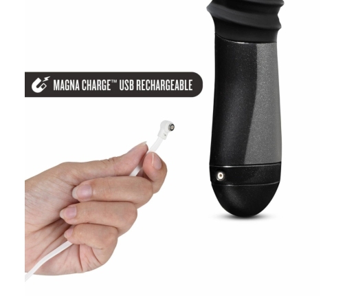 Blush Temptasia Lazarus Black Thrusting Device, Puria™ Silicone, 25.5-28.5cm