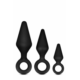 Blush Novelties Anal Adventures Platinum Silicone Plug Set 3 Sizes
