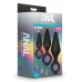 Blush Novelties Anal Adventures Platinum Silicone Plug Set 3 Sizes
