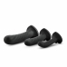 Blush Novelties Temptasia Twist Silicone Set 3 Sizes Suction Base Purple