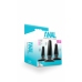 Blush Novelties Anal Adventures Basic Plug Kit Set of 3 - Black, Graduated Sizes