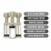 Blush Temptasia Twist Adjustable Suction Set 3pcs Transparent Acrylic