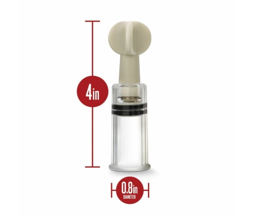 Blush Temptasia Twist Adjustable Suction Set 3pcs Transparent Acrylic