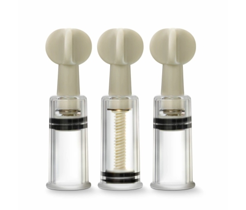 Blush Temptasia Twist Adjustable Suction Set 3pcs Transparent Acrylic