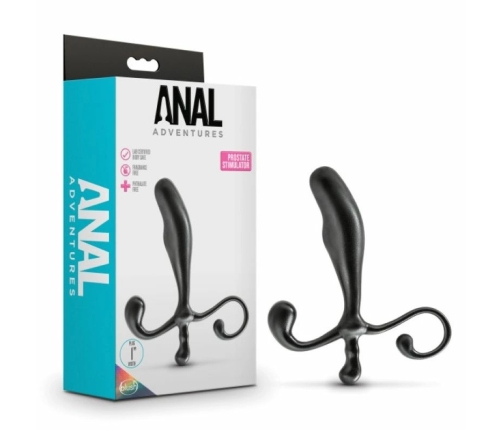 Blush Novelties Anal Adventures Prostate Model Black Ergonomic Design