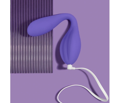 Blush Wellness Duo Flexible Vibrating System Purple Rechargeable Silicone