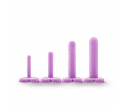 Blush Wellness Silicone Dilator Kit Purple 4 Sizes Anatomical Design