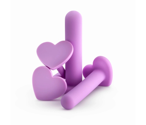 Blush Wellness Silicone Dilator Kit Purple 4 Sizes Anatomical Design