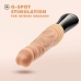 Dr. Skin Dr. Knight Silicone Thrusting & Vibrating Model, Beige, Rechargeable